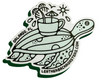 Leatherback Roasters leatherback turtle logo with drop shadow. Orlando, Florida Central Florida Specialty Coffee Roasters.