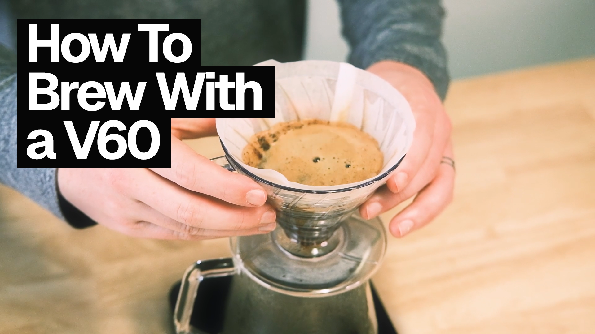 Load video: Brew Guides: How to Brew Coffee with a V60