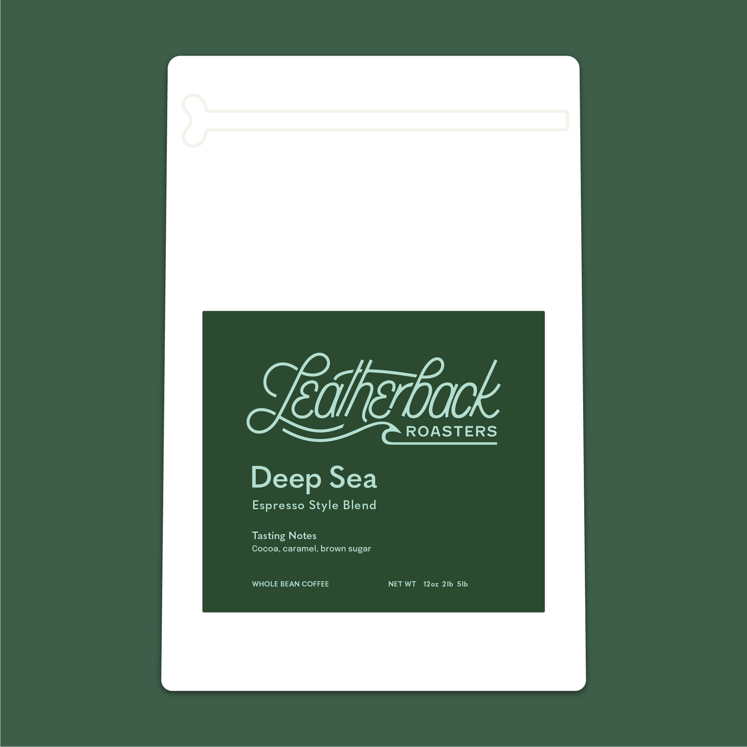 Deep Sea medium roast espresso blend coffee bag - Leatherback Roasters Orlando Florida