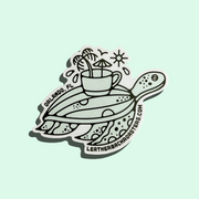 Sea Turtle Sticker | Coffee Sticker | | Specialty Coffee Merch | Good Vibes, Good Coffee | Ethiopia Coffee | Leatherback Roasters | Orlando, Florida
