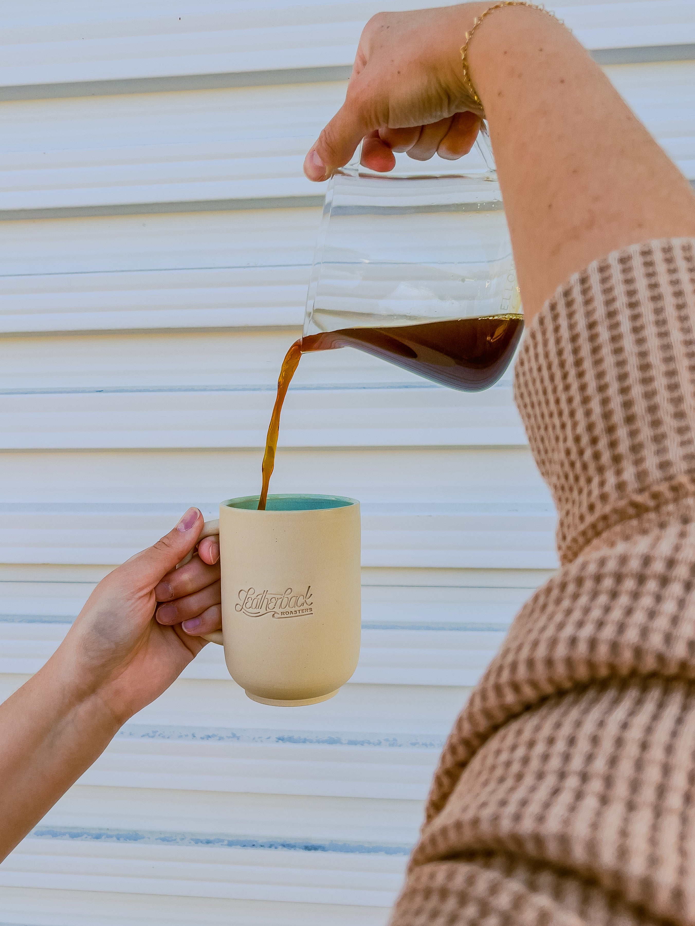 Stoneware Coffee Mug | Collaborating with Local Artist | Leatherback Roasters | Orlando, Florida | Specialty Coffee Mug