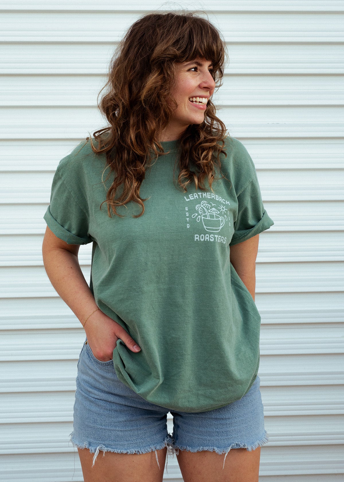 Turtle T-Shirt Front Chest Design | Leatherback Roasters | Unisex T-Shirt | Turtle Logo Shirt | Orlando, Florida Coffee Merch