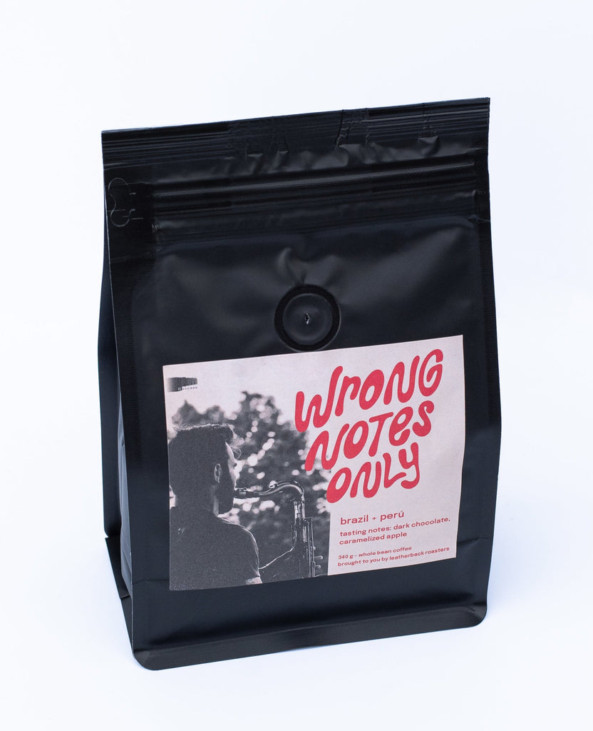 WRONGNOTESONLY Blend - a jazzy collaboration between Ryan Devlin and Leatherback Roasters